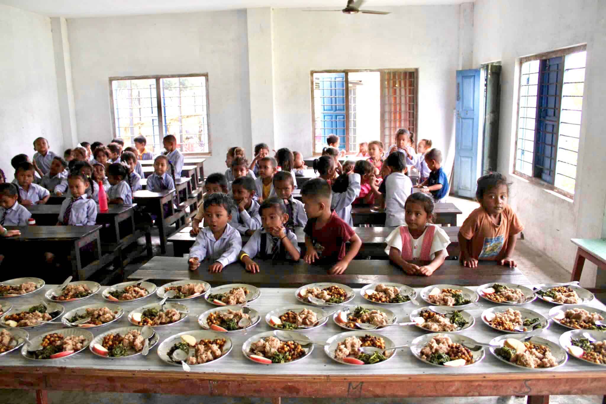 Tiffin programme at Shree Secondary School, ChitwanAug 25